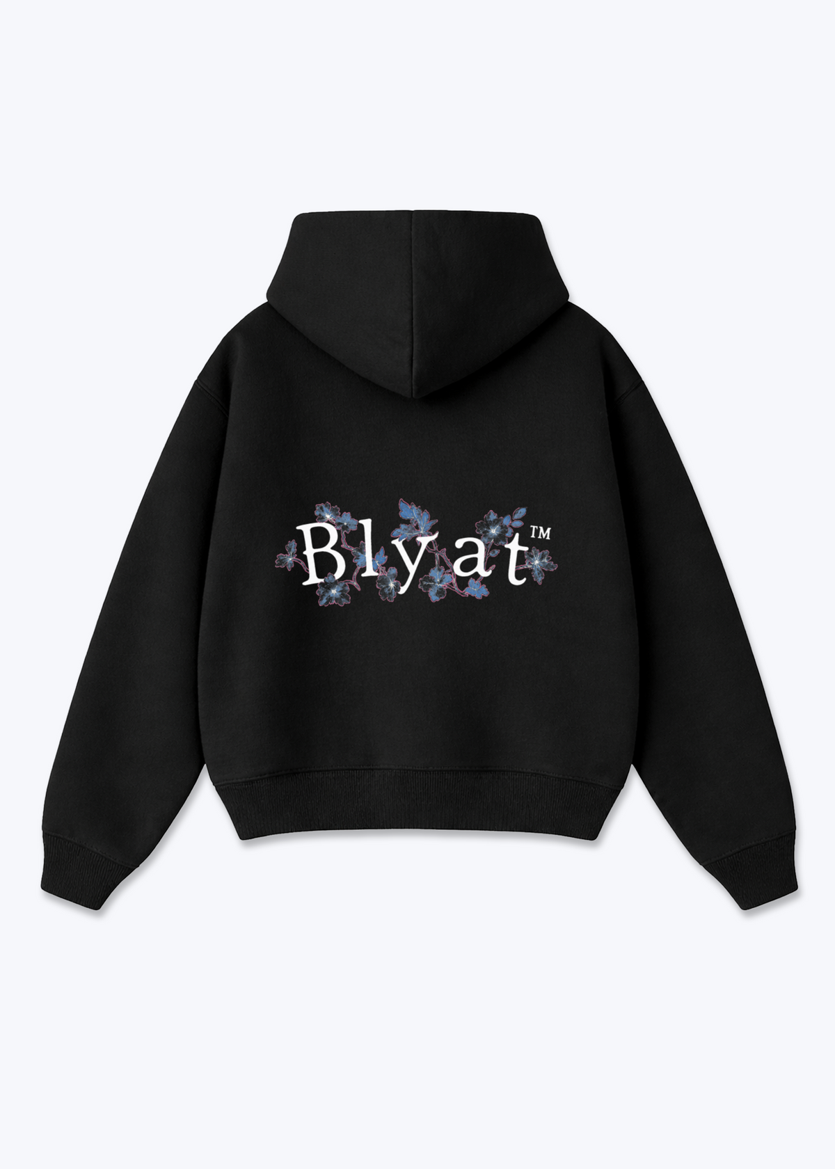 blayt Oversized Hoodie - Black Back (Designed)