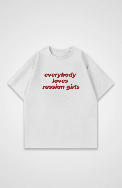 Russian Girls Oversized Shirt