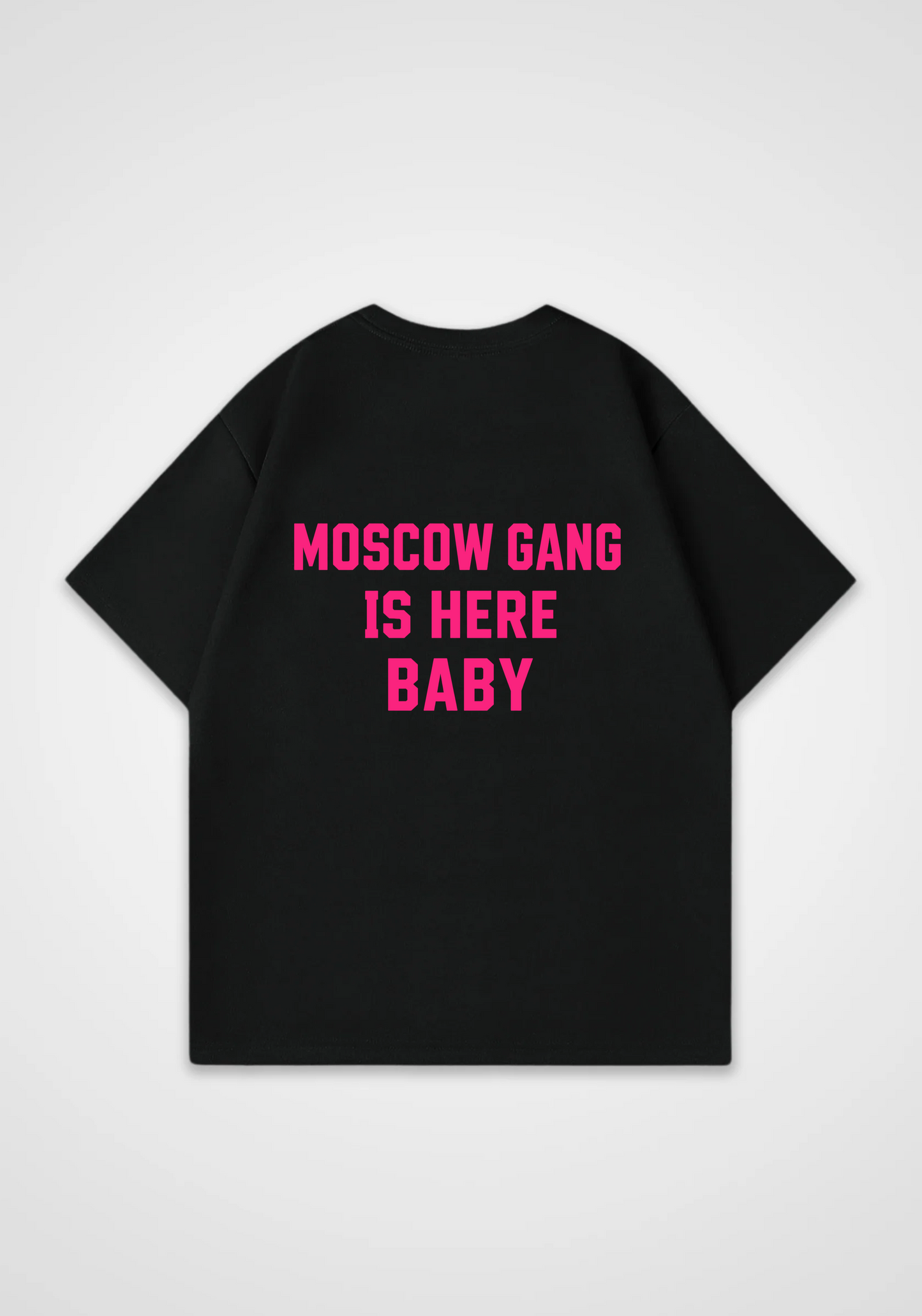 Moscow gang Oversized Shirt - Black Back (Designed)