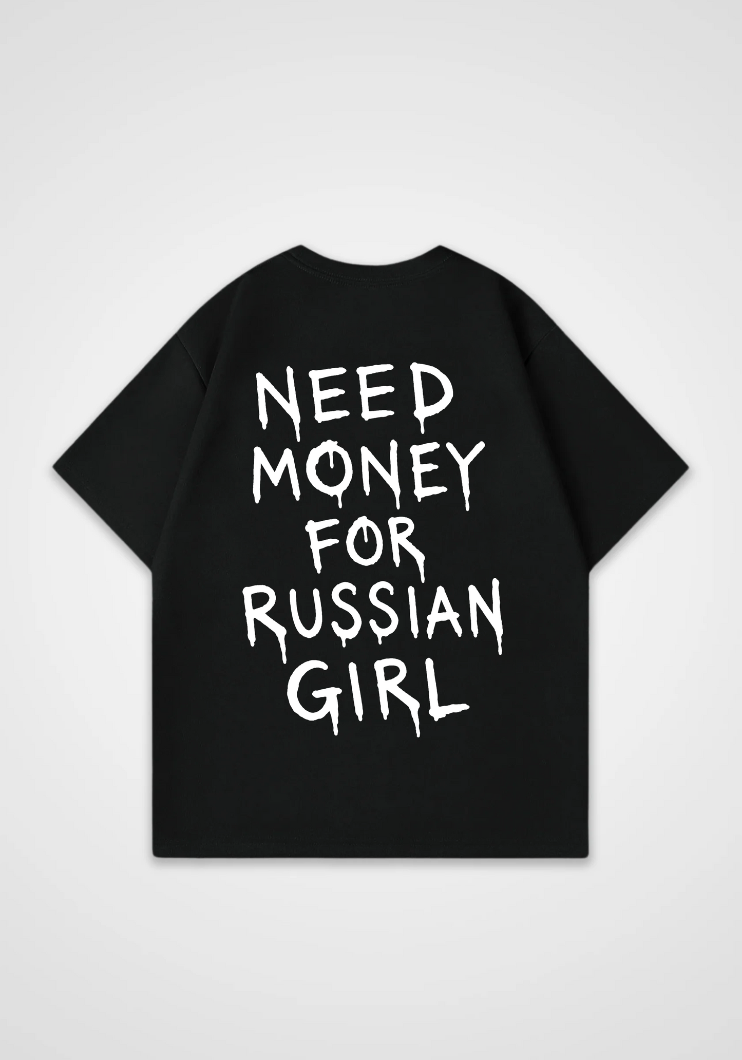 Need money for russian Girls Oversized Shirt - Black Back (Designed)