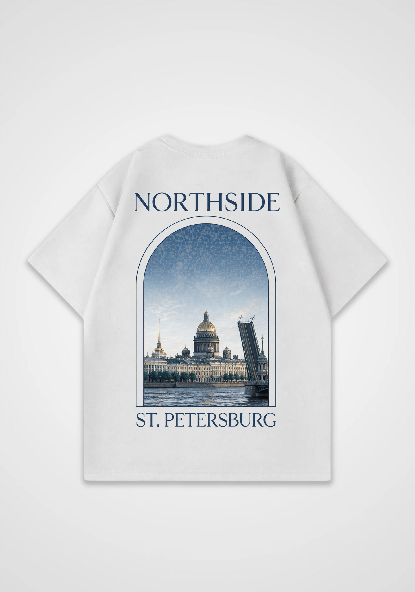 St. Petersburg Oversized Shirt - White Back (Designed)