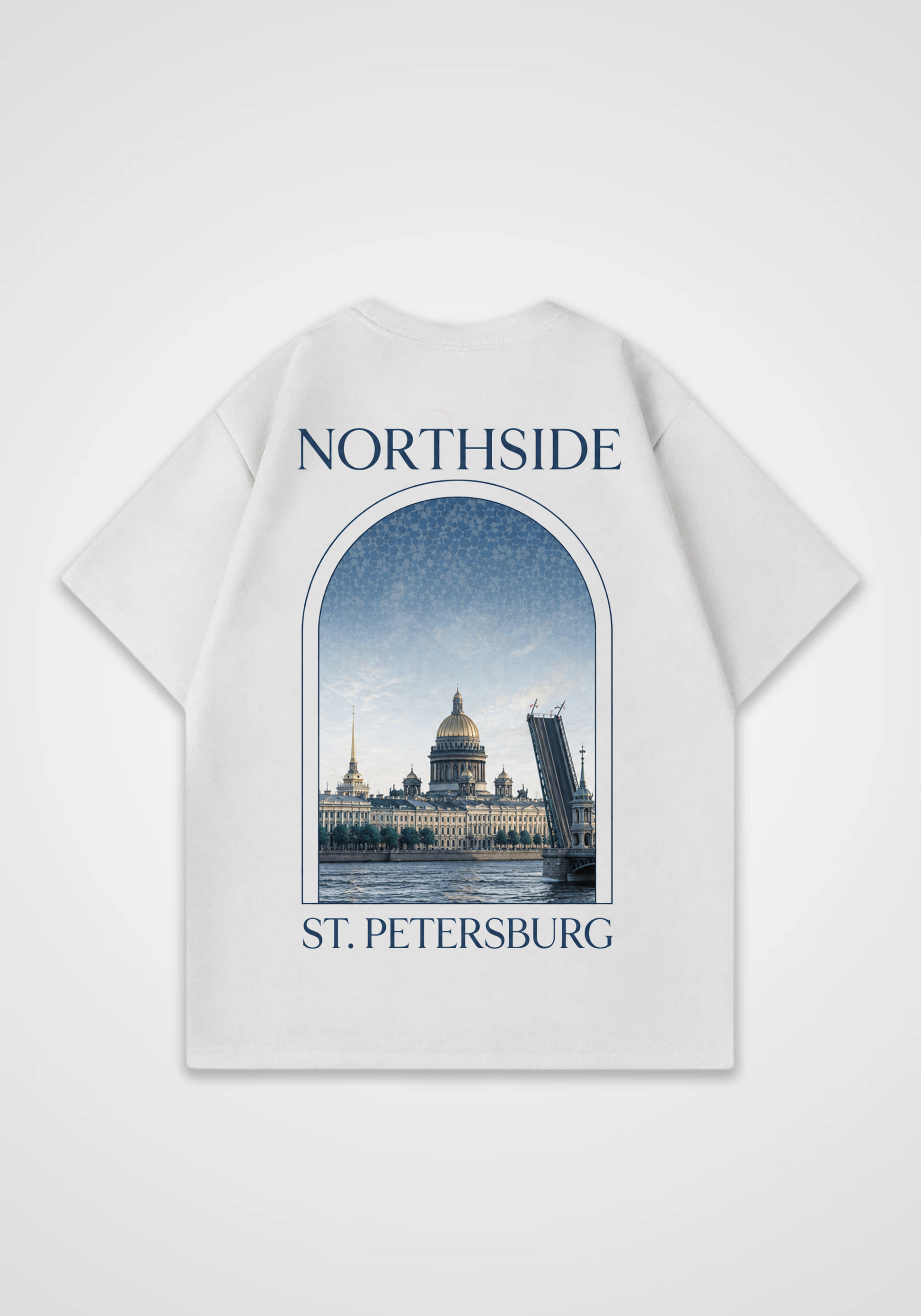 St. Petersburg Oversized Shirt - White Back (Designed)