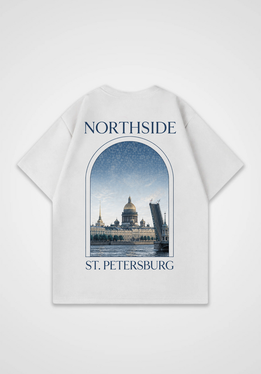 St. Petersburg Oversized Shirt - White Back (Designed)