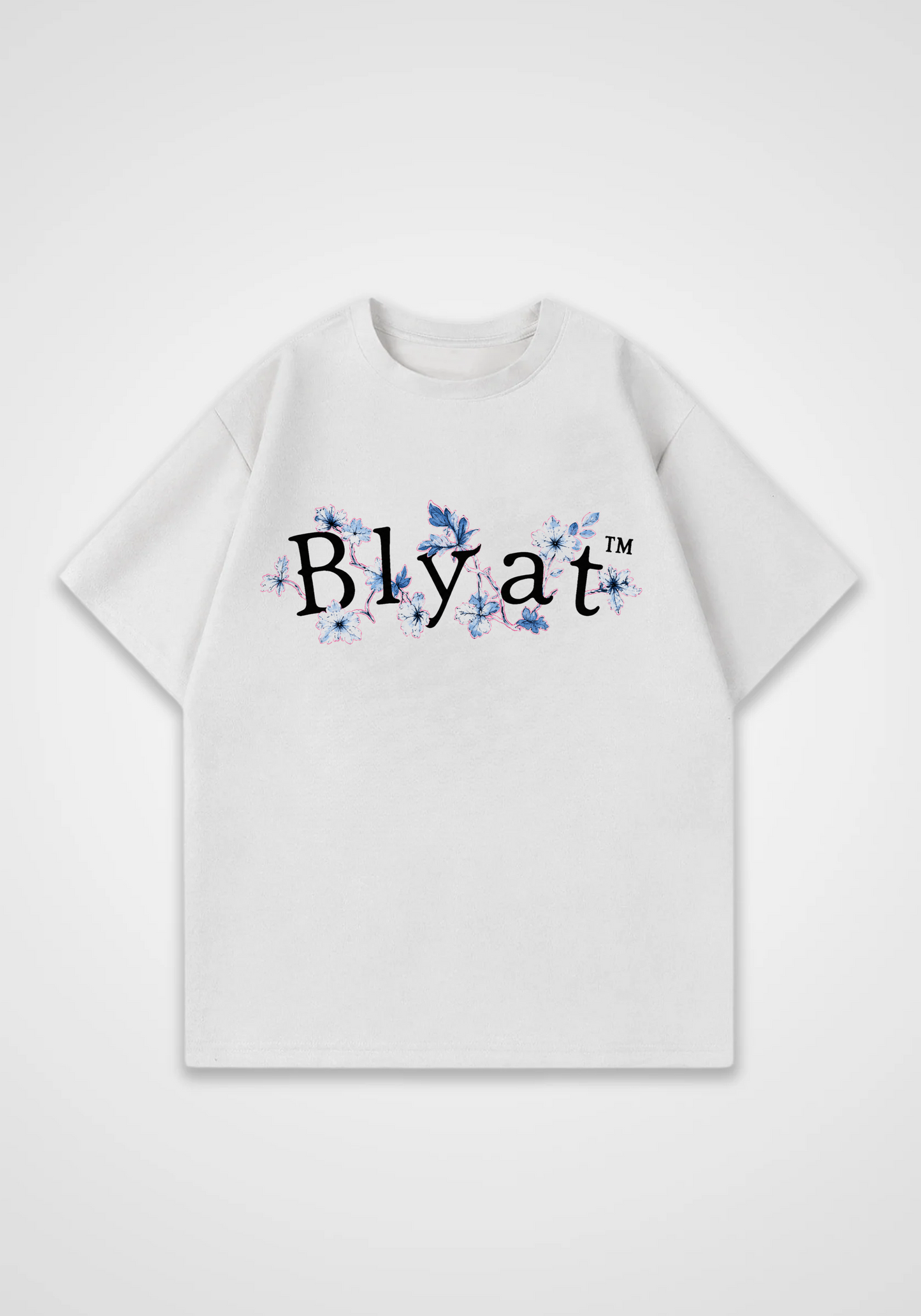 Blyat Oversized Shirt - White Front (Designed)