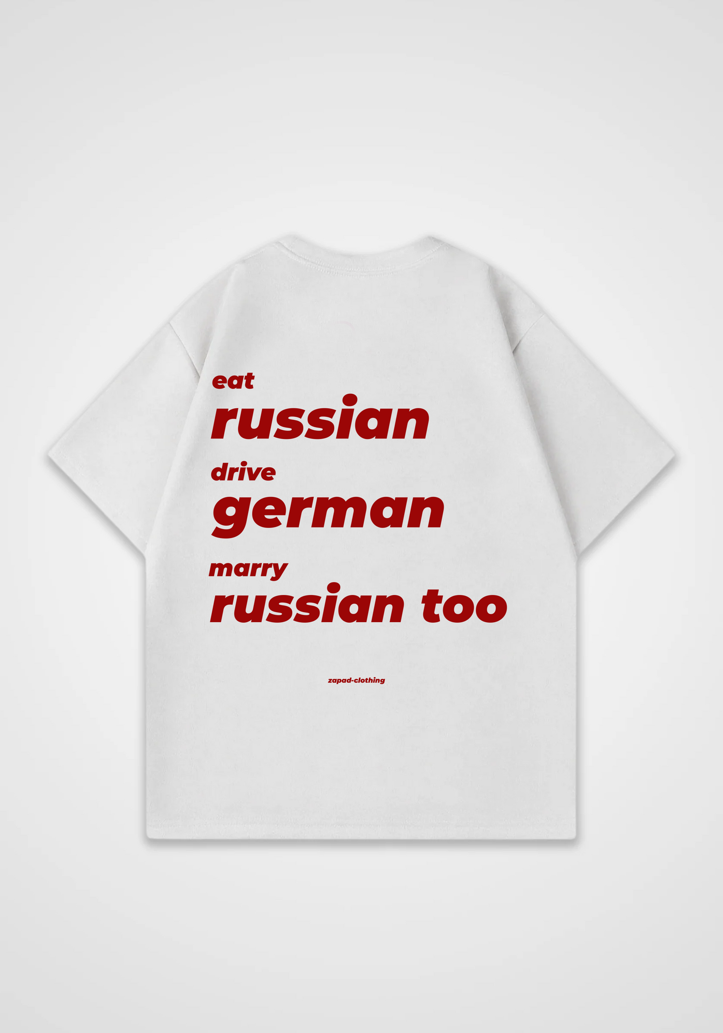 marry russian v2 Oversized Shirt - White Back (Designed)