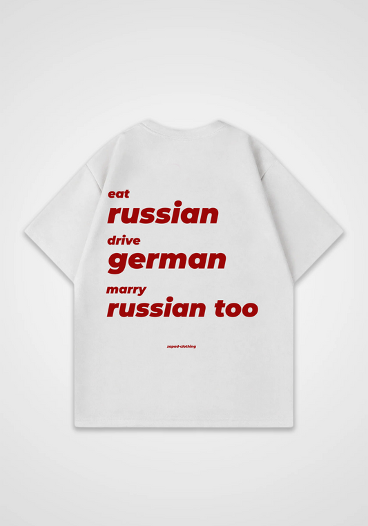 marry russian v2 Oversized Shirt - White Back (Designed)