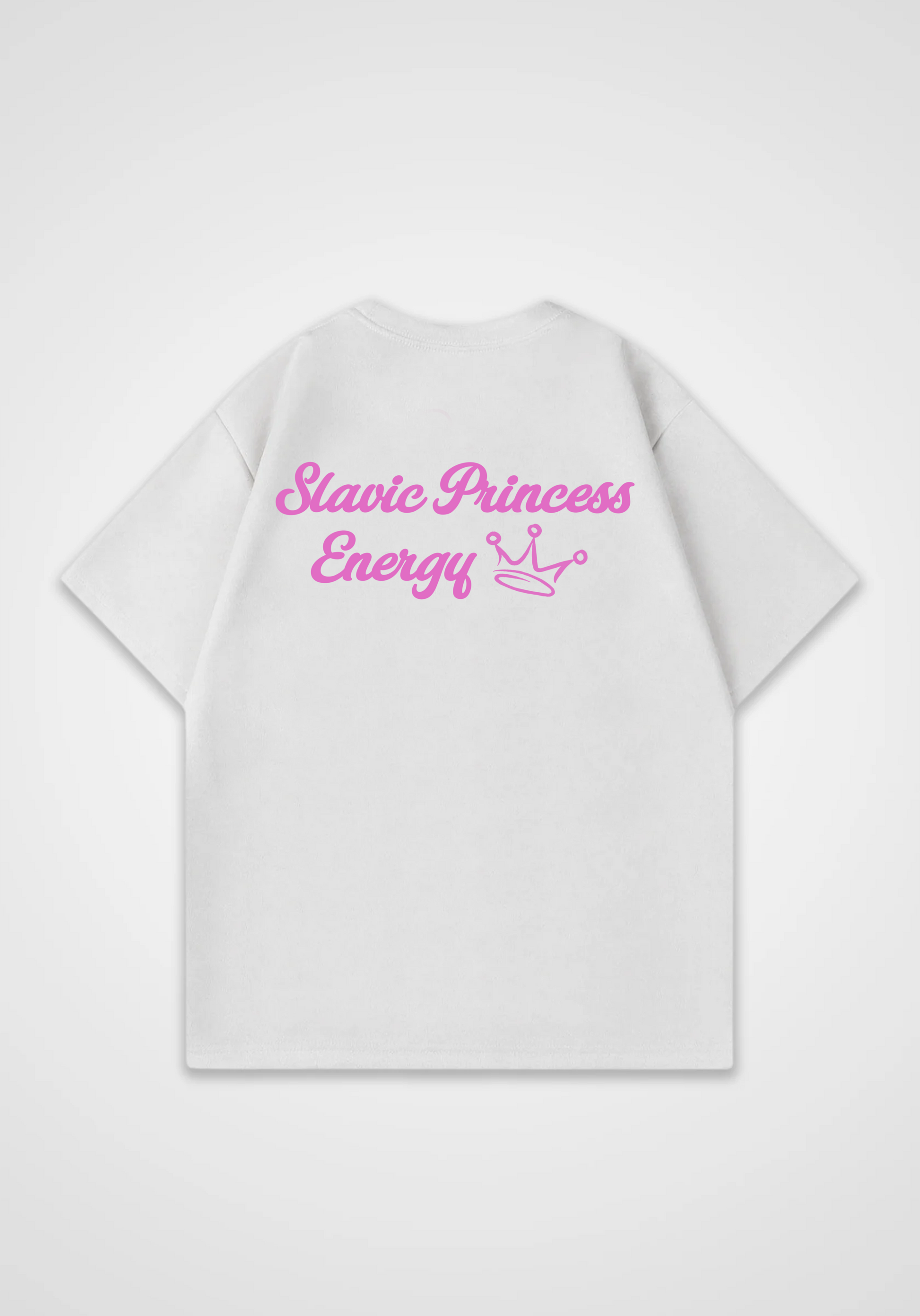 Slavic princess Oversized Shirt - White Back (Designed)