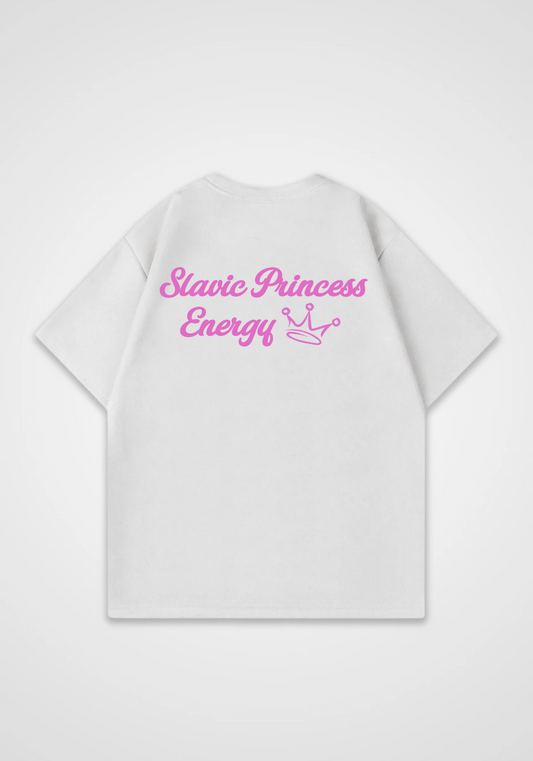Slavic princess Oversized Shirt - White Back (Designed)