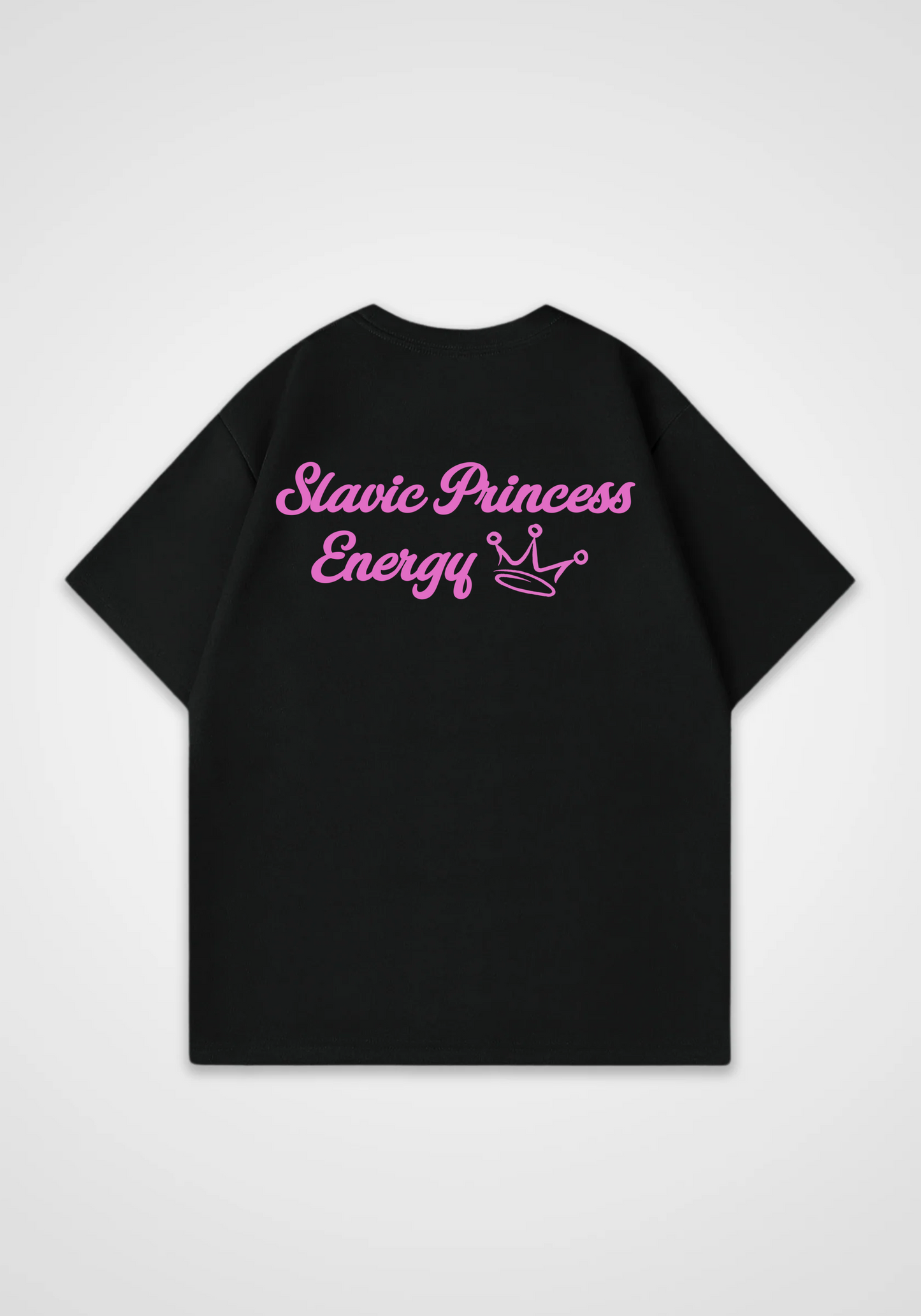 Slavic princess Oversized Shirt - Black Back (Designed)