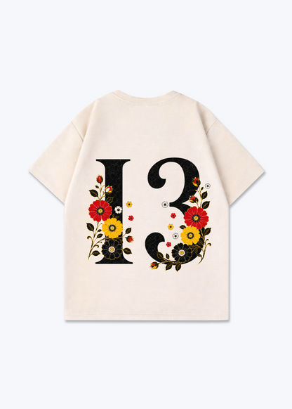 15 Oversized Shirt - Beige Back (Designed)