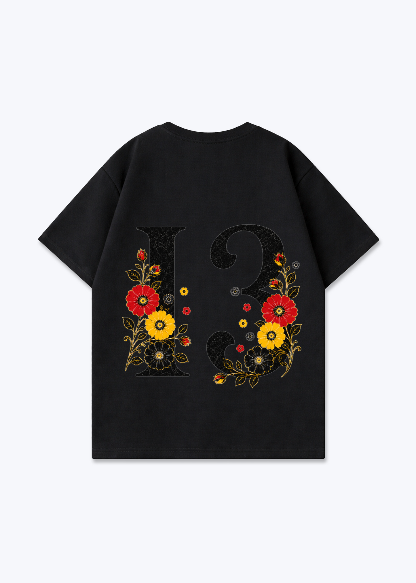 15 Oversized Shirt - Black Back (Designed)