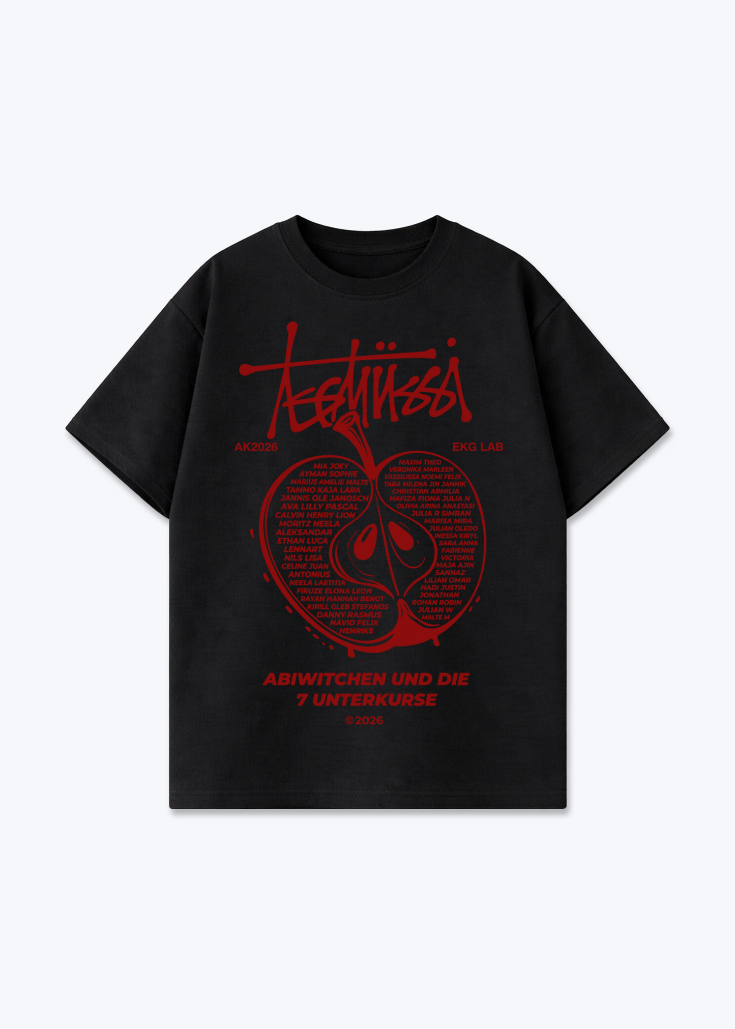 uuzz Oversized Shirt - Black Front (Designed)