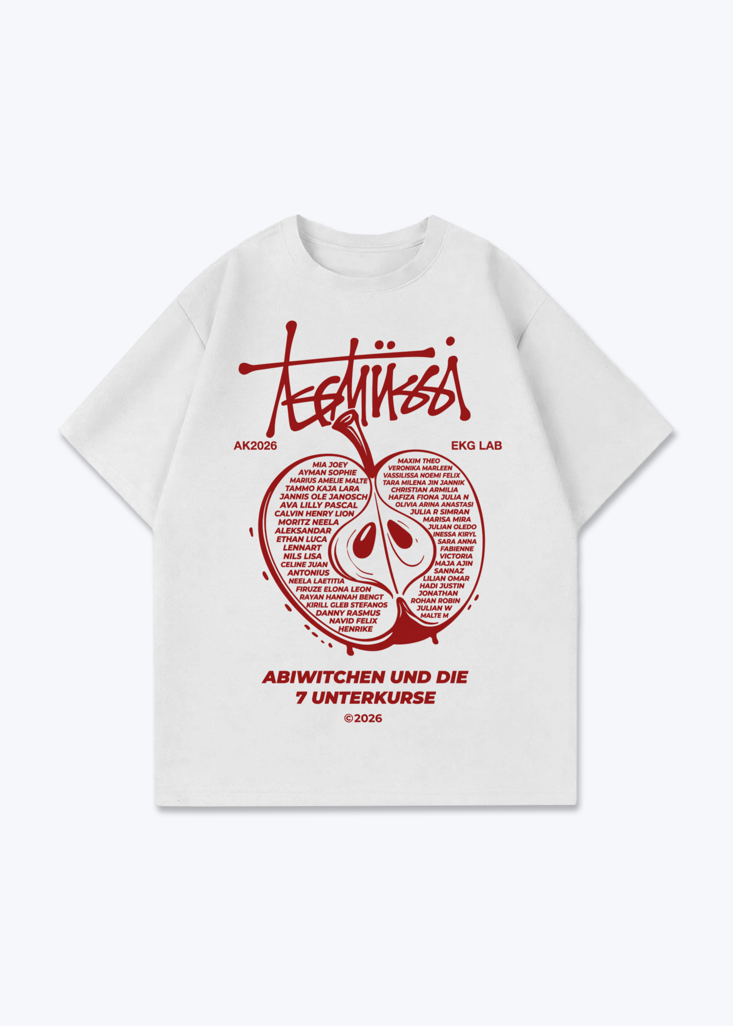 uuzz Oversized Shirt - White Front (Designed)