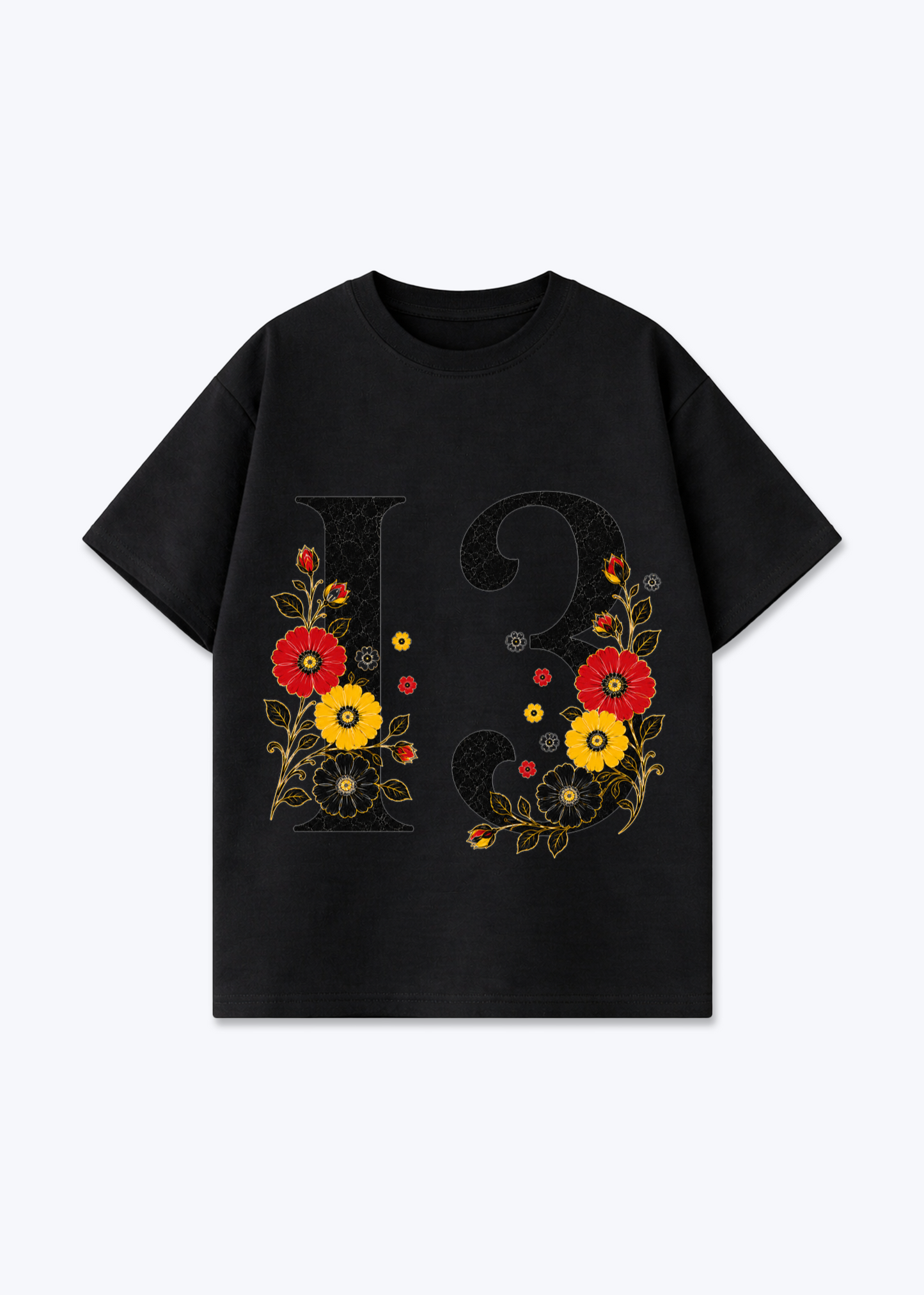 wrr Oversized Shirt - Black Front (Designed)