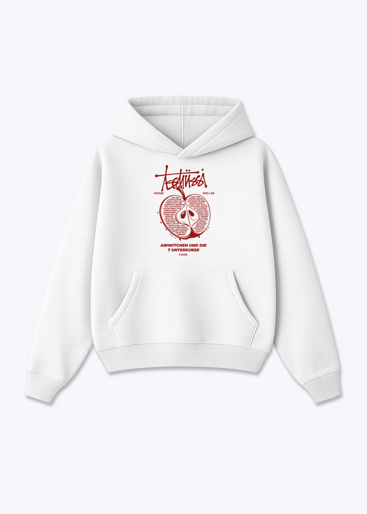ewew Oversized Hoodie - White Front (Designed)