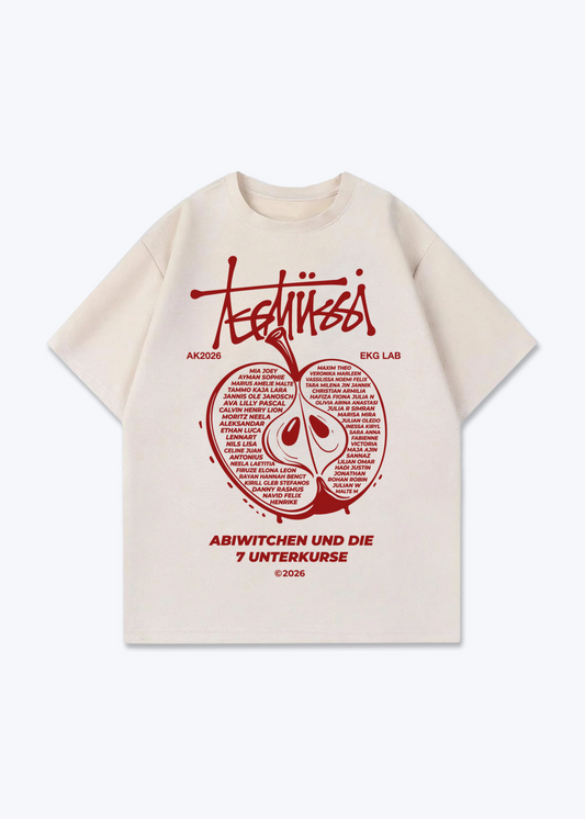 ewe Oversized Shirt - Beige Front (Designed)