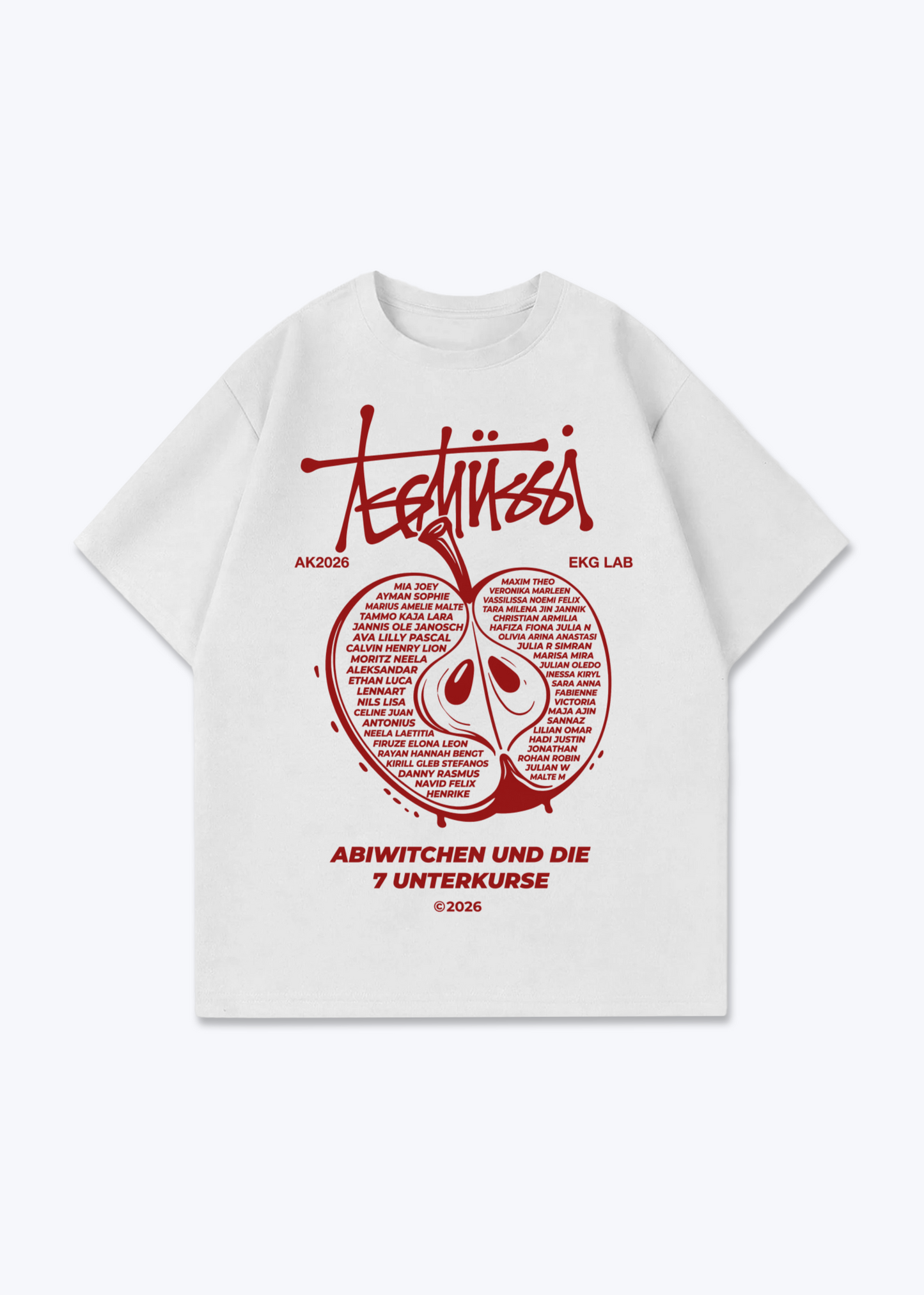 ewe Oversized Shirt - White Front (Designed)