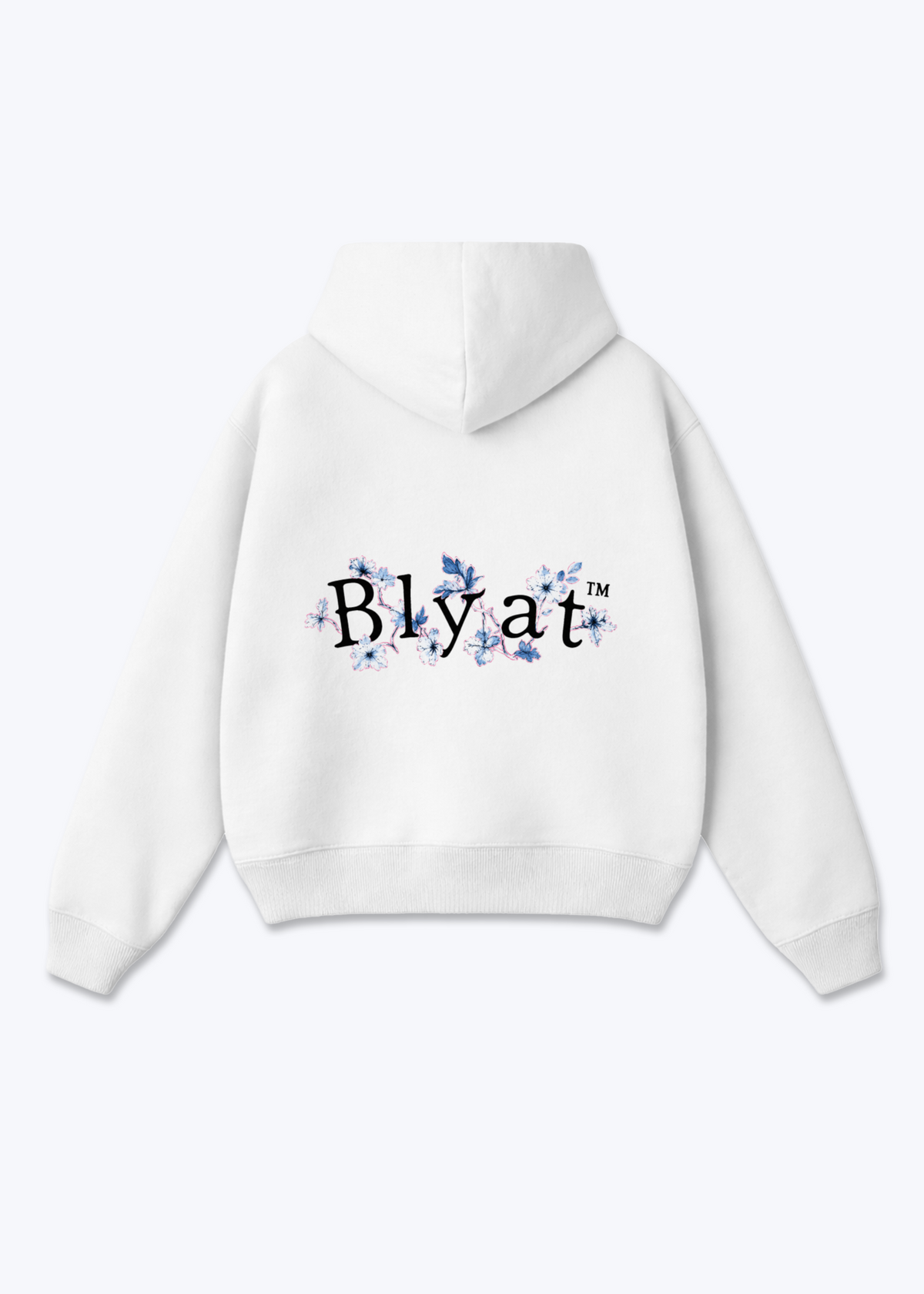 blayt Oversized Hoodie - White Back (Designed)