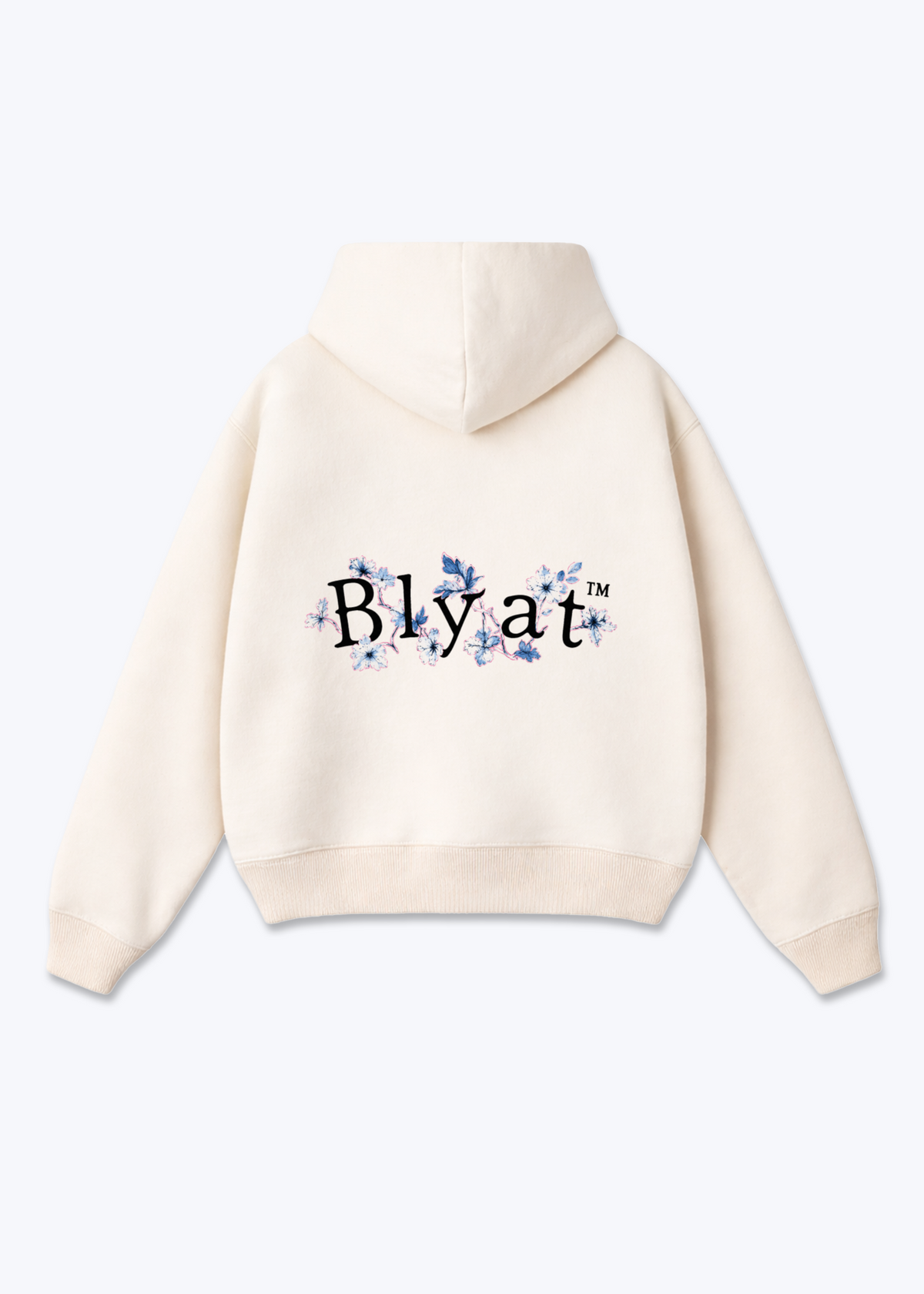 blayt Oversized Hoodie - Beige Back (Designed)