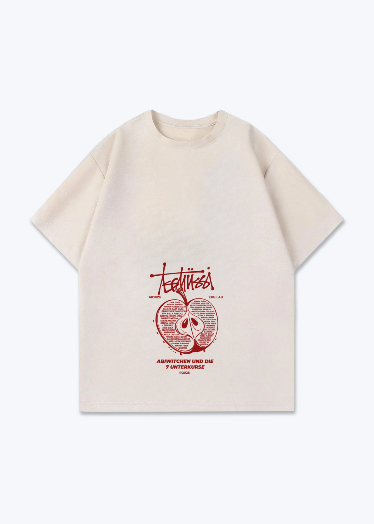 Mein Stock Oversized Shirt - Beige Front (Designed)