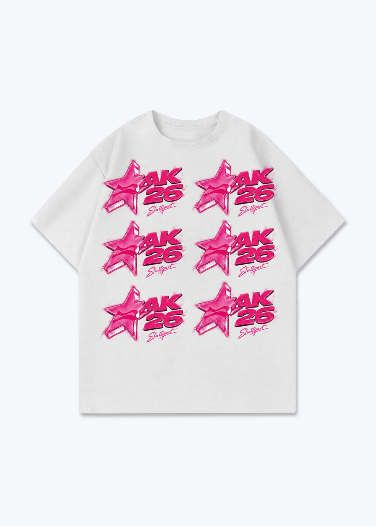 Kunden Stock Oversized Shirt - White Front (Designed)