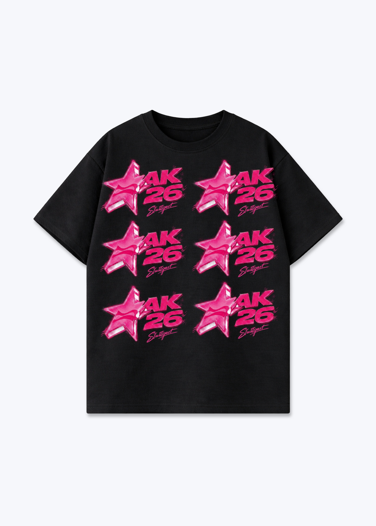 Kunden Stock Oversized Shirt - Black Front (Designed)